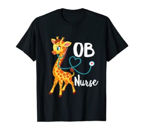 OB Schwestern-Stethoskop, niedlich T-Shirt  